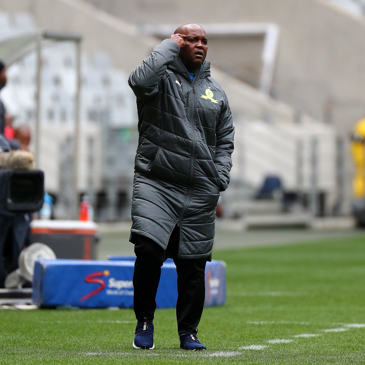 Masandawana's tweet photo. "We will get the boys on International duty back and refocus on our PSL crown" P.M

#Sundowns https://t.co/9GrlHN4xtC