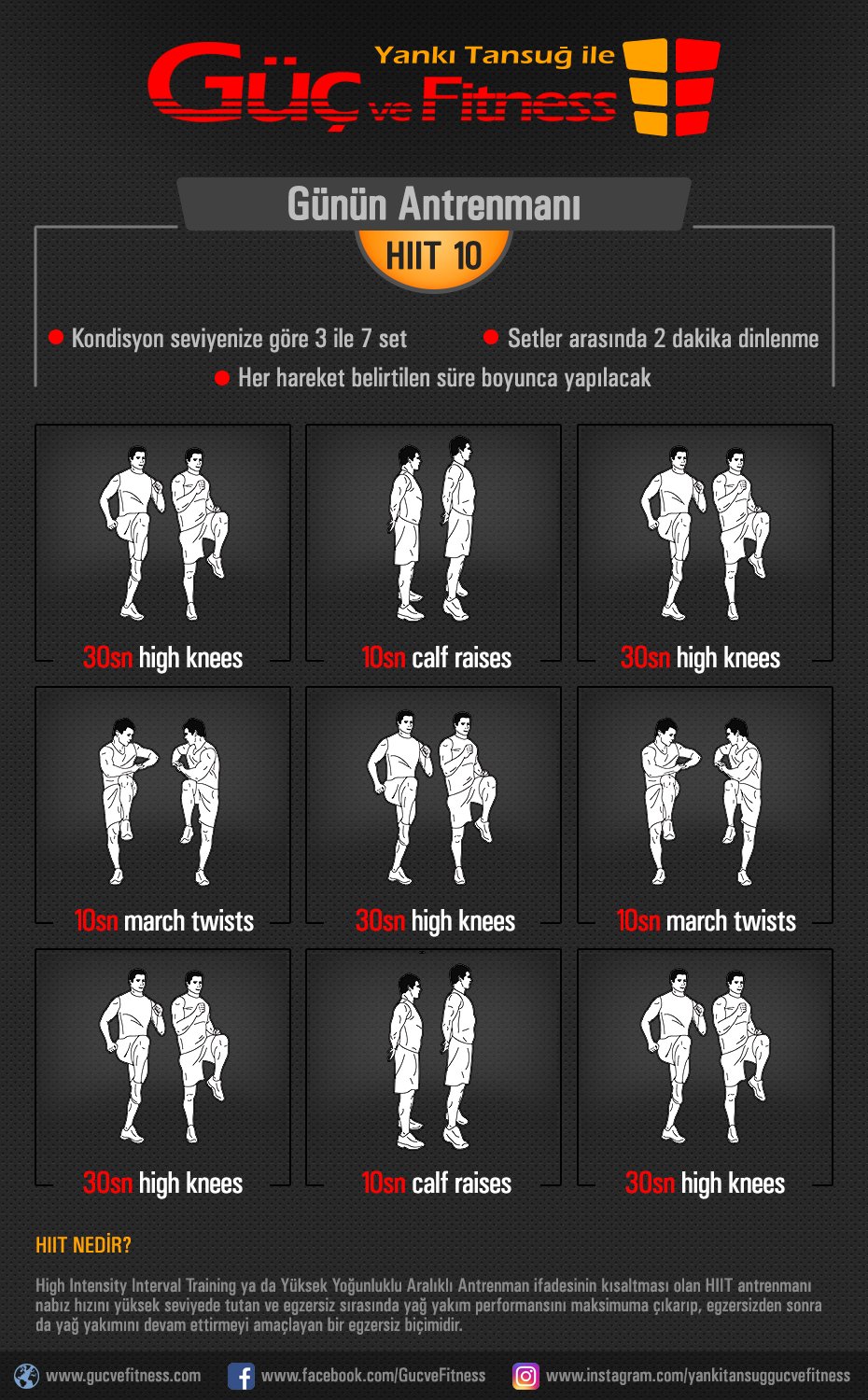 تويتر guc ve fitness yanki tansug على تويتر her gun evde ekipmansiz yapabileceginiz farkli 1 adet hiit kardiyo bahane yok antrenmani spor yapmak icin tek ihtiyaciniz sizsiniz https t co 6y7o8hypce