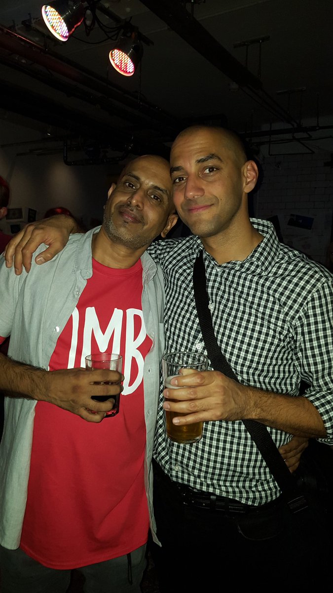 JohnSoonaye's tweet photo. Me and @ZedTrafficker at #OMBLIVEFIVE - feeling the @OneMinuteBriefs love! https://t.co/SfdqXRfYA4