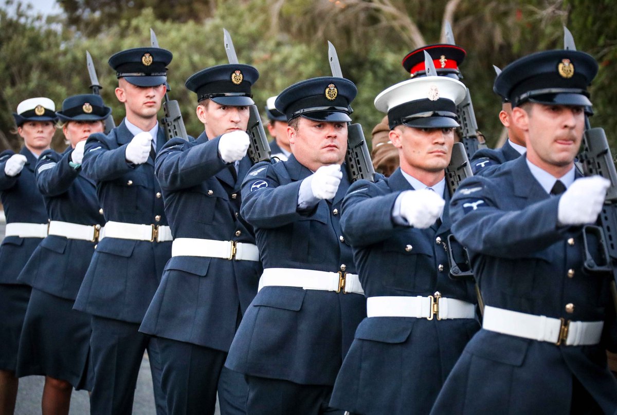 RAFAkrotiri's tweet photo. This weekend Royal Air Force Akrotiri paid homage to those who sacrificed their lives in the Battle of Britain. Station Commander Gp Cpt Snaith received the salute from the parade commander.
#battleofbritain #thefew #stncdr #RememberThem https://t.co/WaPnmGD5M8