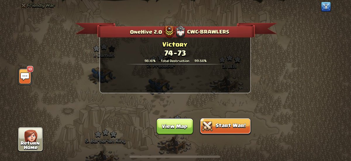 OneHivePrime's tweet image. Big congratulations to both @OneHiveCoC @OneHiveClan for there victory's this week great start to the season W🐝🐝🐝🐝🐝🐝🐝🐝@champwarleague