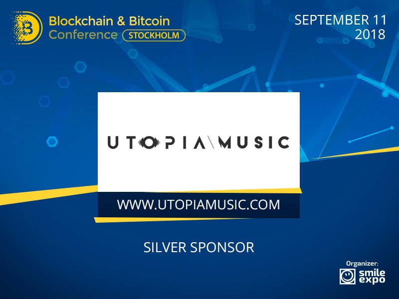 Blockchain_Conf's tweet photo. β Meet a Silver Sponsor of the BLOCKCHAIN CONFERENCE STOCKHOLM β Utopia Music! β More about the company on Β» https://t.co/2FfW7pwKl9
#BBConfSTO #blockchain #music https://t.co/56060lAgmM