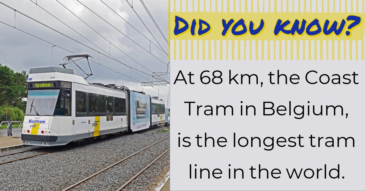 Multilog2's tweet image. #Belgium #Kusttram #DidYouKnow