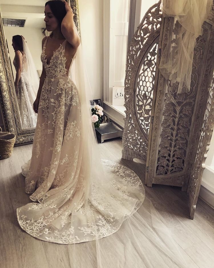 Louisa our #emmabeaumontbride at her final #fitting #bespokeweddingdress #handapplique