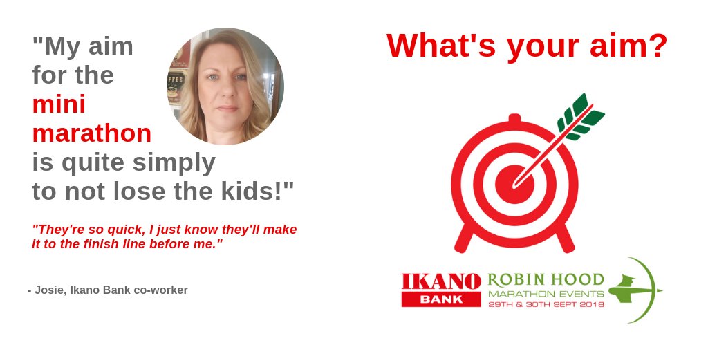 IkanoBankRetail's tweet photo. Running this year's mini marathon? What's your aim?
@RobinHoodHalf #RunNotts #RunTogetherNow #MondayMotivation 👟👟👟 https://t.co/Ee7f9SkwUk