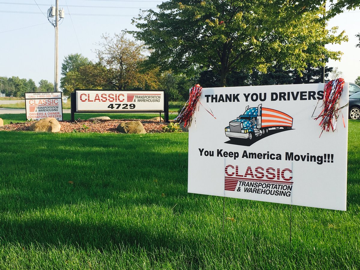 It's the beginning of Drivers Appreciation Week 2018! Thank you for doing one of the most important and demanding jobs in America! You keep food on the shelves, supplies in our stores, and keep our factories running. We are so thankful for all you do!