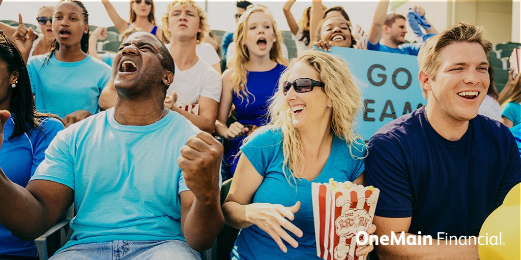 OneMain's tweet photo. Headed to see your team live in action? Follow our financial game plan to make sure your bank account doesn't take a big loss. https://t.co/aVSswRjWTa https://t.co/CvywO9r85M