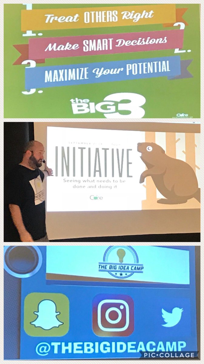 Deana1220's tweet image. First @TheBigIdeaCamp Monthly Assembly w/Jeremy @NeighborCoach! Our @SummitWildcats learned about #Initiative &amp;amp; will practice seeing what needs to be done &amp;amp; doing it! #CoreEssentialValues