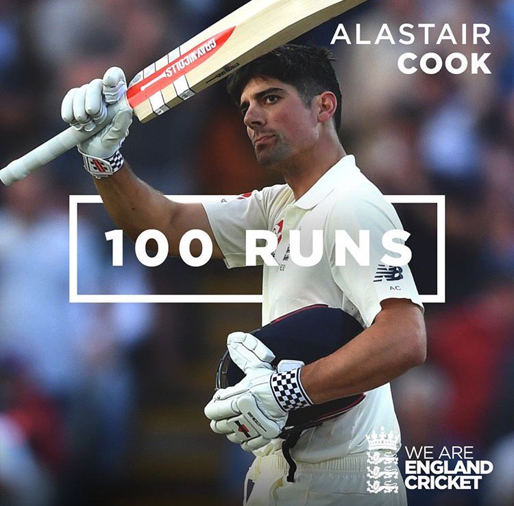 Cook removes his helmet and soaks in a well-deserved standing ovation from this houseful crowd at The Oval. This will go down as a historic moment as he becomes the first ever with two centuries and two fifties in his first and last match. Well played, legend! #COOK #INDvsENG