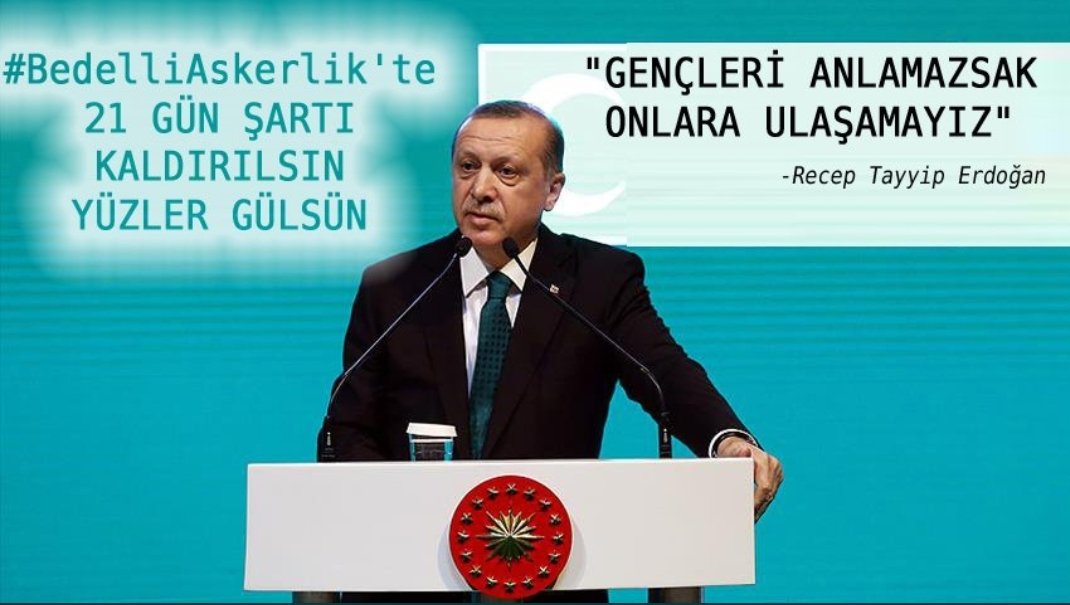 Mağduriyetler bitsin uzaktantan eğitim bu işi çözer
 #MYKdaKışlasızBedelli

<a href="/Akparti/">AK Parti</a> 
<a href="/TSKGnkur/">TSK</a> 
<a href="/tcsavunma/">T.C. Millî Savunma Bakanlığı</a> 
<a href="/dbdevletbahceli/">Devlet Bahçeli</a> 
<a href="/MHP_Bilgi/">MHP</a>