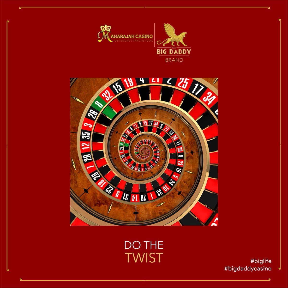 bigdaddygoa's tweet photo. Whirl through Monday with a multitude of  gaming options at Maharajah Casino by Big Daddy.

#MahaMondays
#MaharajahCasinobyBigDaddy
#BigDaddyCasino
#Casino
#BigLife
#GoaCasino
#Goa
#OffTheShore
#BigWin
#LuxuryGaming
#Roulette https://t.co/kewWkYjxyY