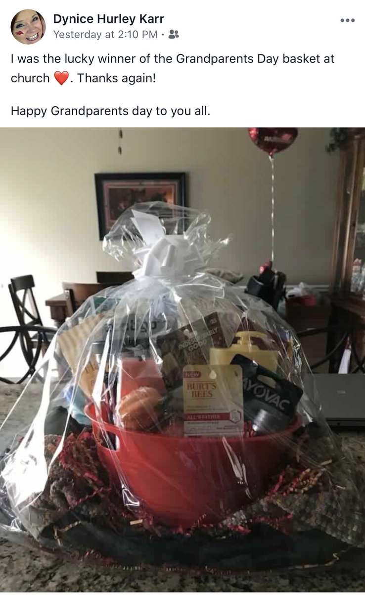 Congratulations, Dynice Karr, on winning the Grandparent’s Day basket - made by our Pathway Kids Dept! #pathwaynow #affectingfuturegenerations