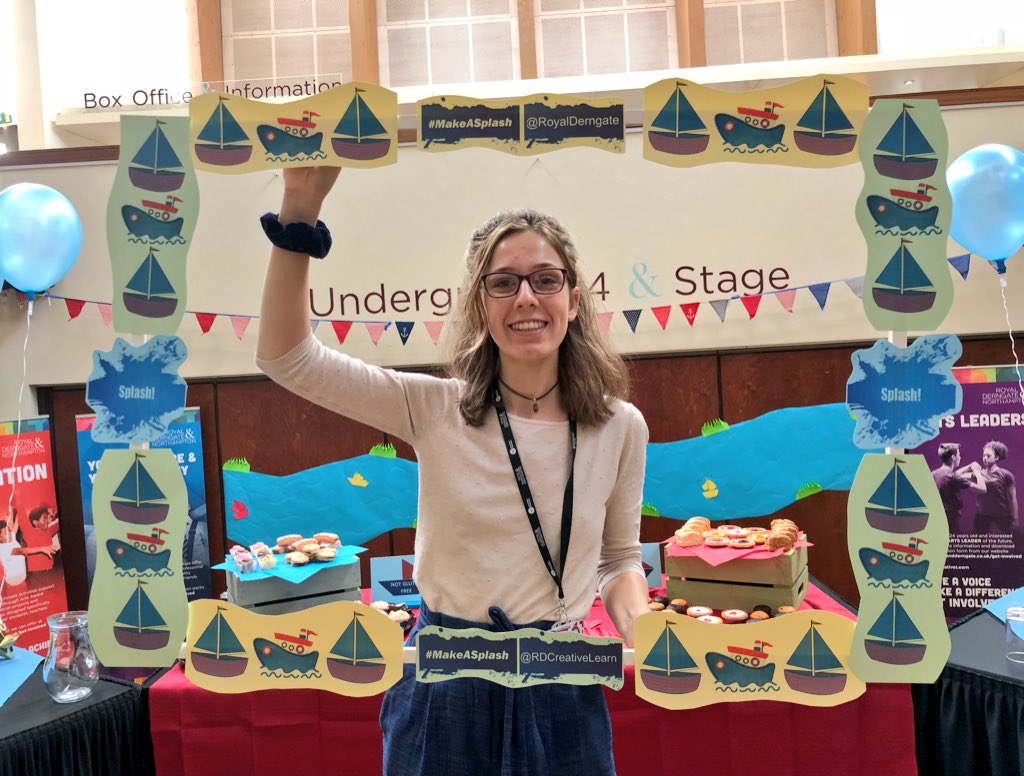 RDCreativeLearn's tweet photo. All set up for the very exciting launch of Splash! @RoyalDerngate today - so looking forward to everyone arriving #MakeASplash #MightySplash https://t.co/oI4mDyOWEF