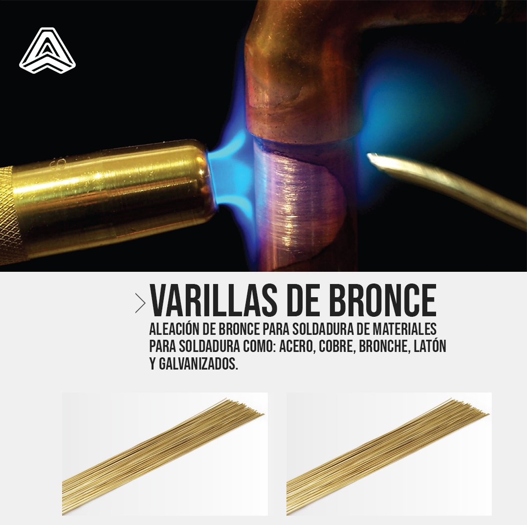 arcoweld's tweet image. En #Acoweld tenemos Varilla de bronce de la marca #Weldtech de aplicación oxiacetilénica, especialmente diseñado para uniones de alta resistencia en piezas de cobre, bronce, latón, acero al carbono, acero galvanizado, fierro fundido y uniones disímiles.
