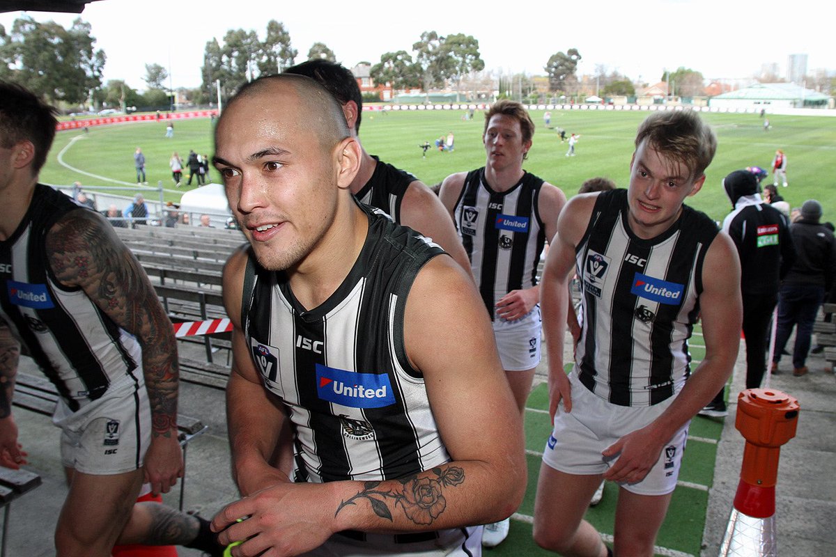 Incredible. Recovering from his fourth knee reconstruction, <a href="/AlexWoodwardd/">Alex Woodward</a> polled 16 votes in his 8 <a href="/VFL/">VFL / VFLW</a> games to run equal 2nd in the J.J. Liston Trophy, 3 votes shy of victors Miles (Richmond) + Gibbons (Williamstown). Inspiring in so many ways. Congrats, Woody! #vflmagpies