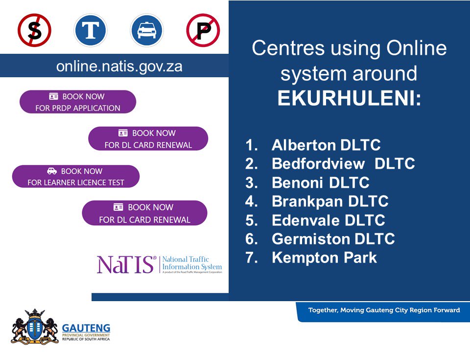 100hound's tweet image. Centres using Online system around EKURHULENI.
online.natis.gov.za @MelitahMadiba @IsmailVadi
