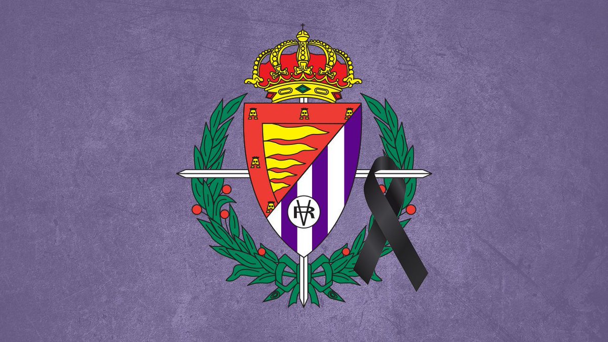 Imagen con la que el Real Valladolid da el pésame por el fallecimiento de Mellado.