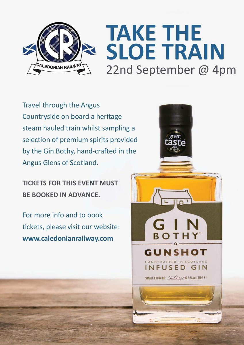 TheGinBothy's tweet photo. @CaleyRail #ginbothyontour #ginbothy #taycountry #visitangus #steamrailway #sloetrain #event #brechin https://t.co/faP4kaLAdj