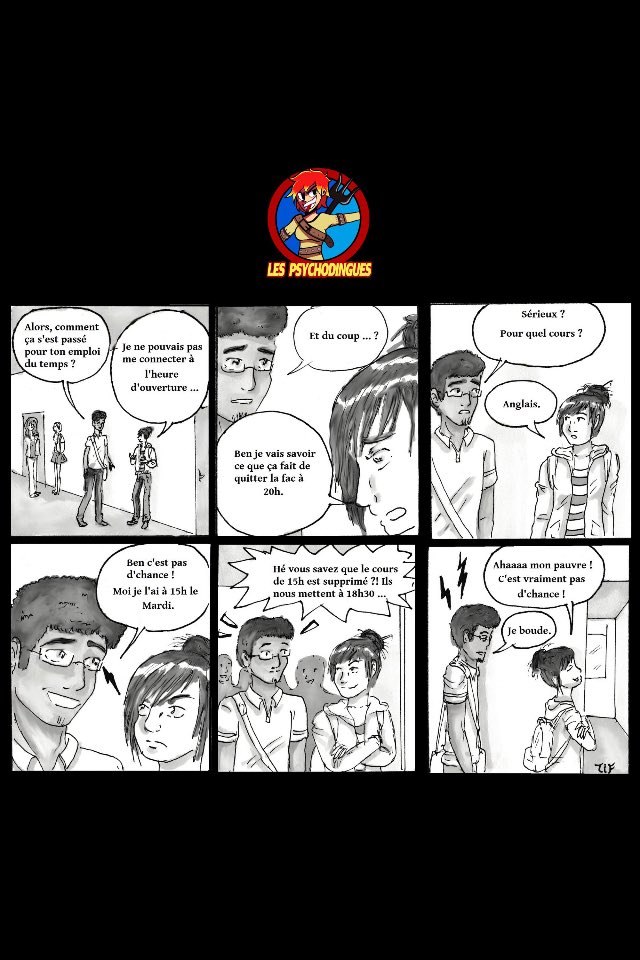 Psychodingues's tweet image. Et toi ton emploi du temps il est comment? 😅