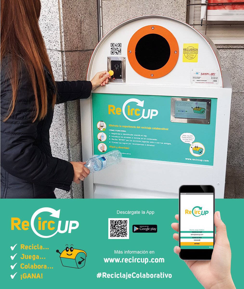 RecircUP's tweet image. ¿Conoces RecircUP?

📶Incentiva el #Reciclaje y la #ColaboraciónCiudadana
🆕Innova con #Gamificación #IoT #App #ContenedorInteligente
🔄Activa la #EconomíaCircular #EconomíaLocal
🚮Promueve la #EducaciónAmbiental
↗️Impulsa #RSC #RSE
🆙Es #escalable 

👉🏼recircup.com