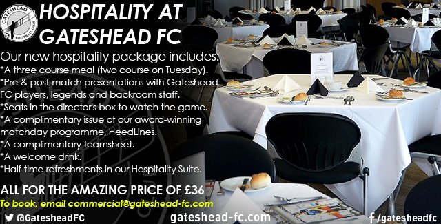Gateshead FC tweet media