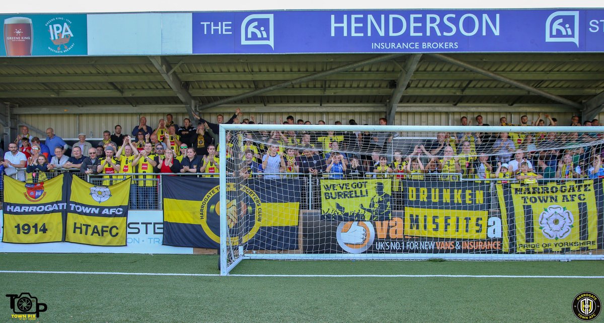 HarrogateTown's tweet photo. 🎟 | Standing tickets for Saturday 22nd September's fixture against @leytonorientfc at @TheCNGStadium are now available to purchase in advance through our website

👉https://t.co/lKLQCICPV7 https://t.co/SxAXLXB4Pz