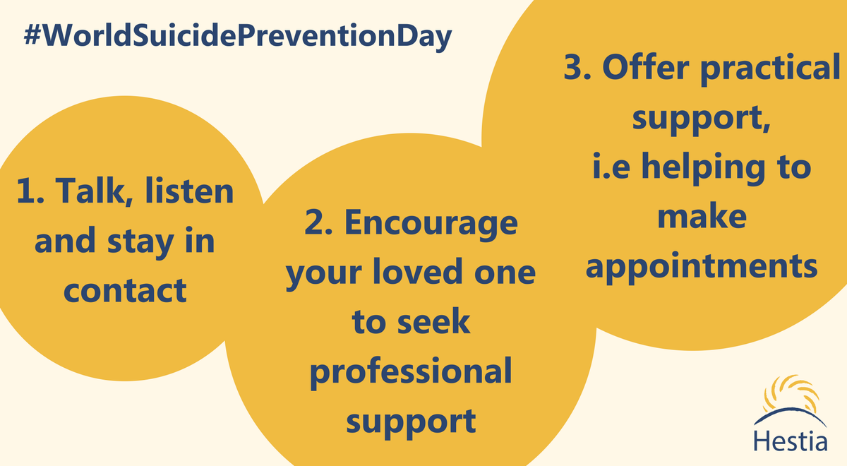 Hestia1970's tweet photo. Don't let your loved one suffer in silence. On #WorldSuicidePreventionDay, know how to offer support. It starts with a simple "how are you feeling lately?", and could end with someone's life being saved. #WSPD https://t.co/u42BSfn6KH