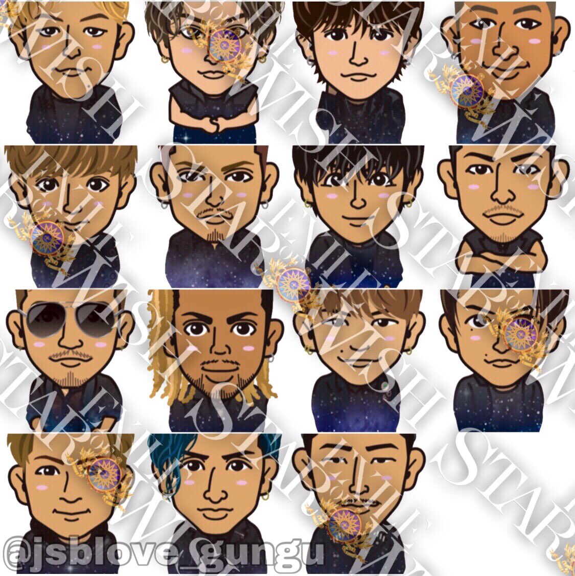 𝓨𝓾𝔂𝓪 No Twitter Exile Star Of Wish アルバムアー写 全メンバー キャラ画 たくさんrtきたら配布します 欲しいと思ったらrt Exile Starofwish キャラ画