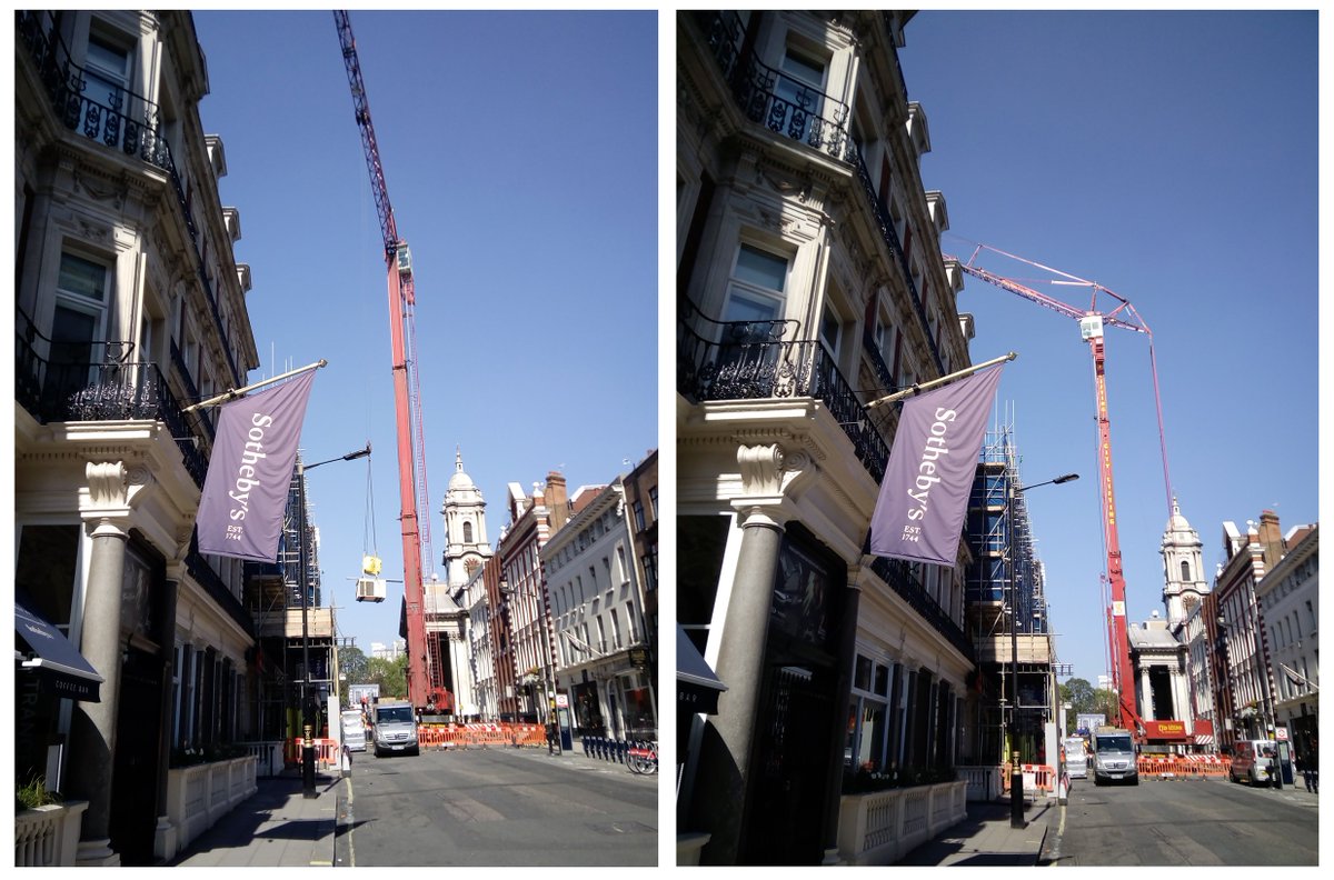 On a lovely weekend morning, Coniston recently co-ordinated the crane lift and associated road closure, to lift the MEP equipment over Sotheby’s Auction House. This is part of Coniston’s current project with <a href="/Sothebys/">Sotheby's</a> to create the new lower galleries. #welldoneteam #construction