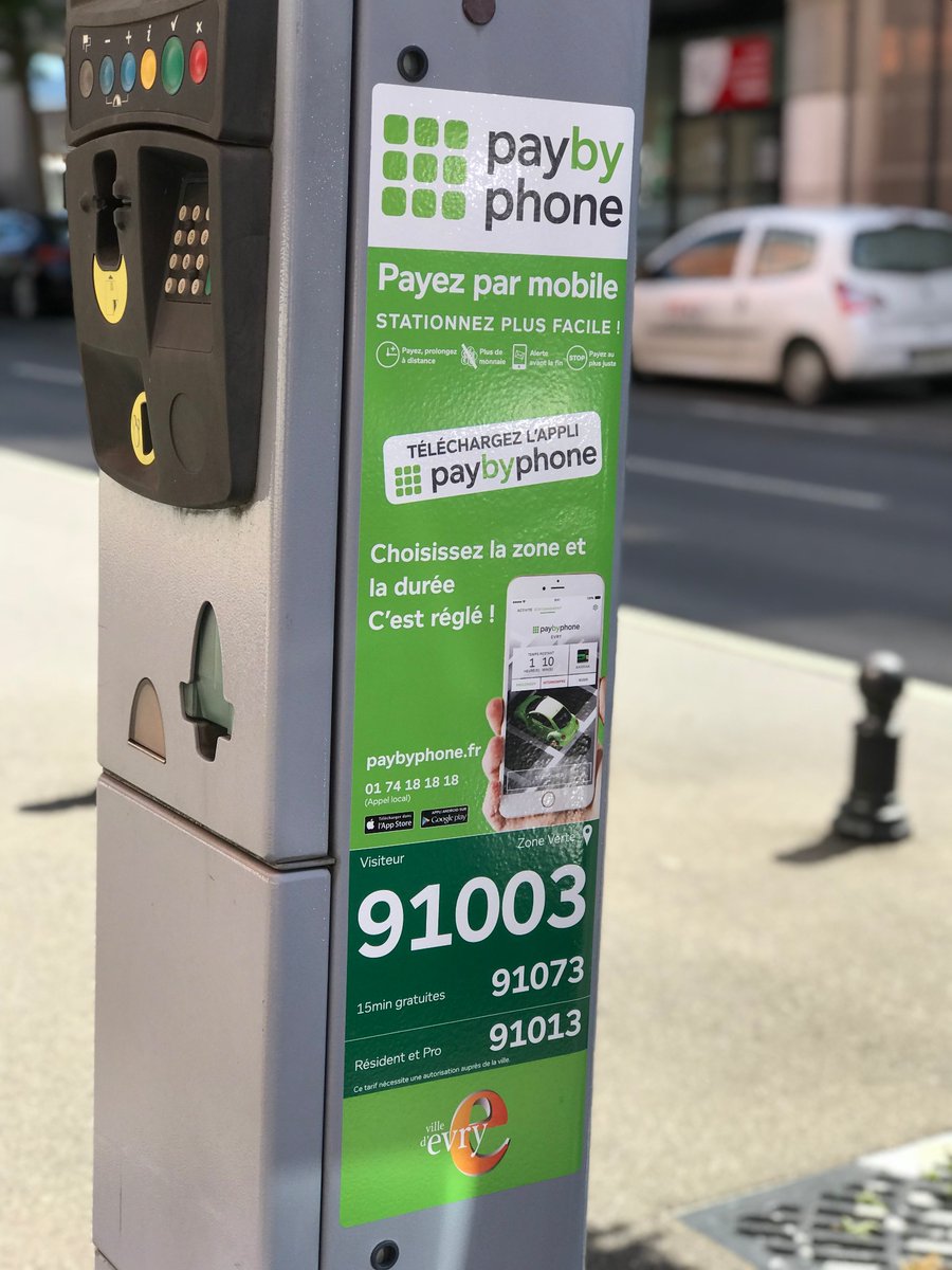 VilledEvryCourc's tweet photo. 🚗 STATIONNEMENT 🚙 : Payer par mobile, c’est plus facile !
Désormais, vous pouvez effectuer le paiement de votre stationnement directement avec l’Appli Pay By Phone. Une solution pratique qui vous permet aussi d’ajuster votre paiement à distance !
➡️ https://t.co/L8dVADL3nu https://t.co/x9DFR1sFuR