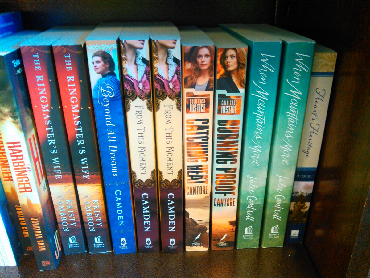 TNZ Fiction Guild challenge: @JulieCantrell When Mountains Move and @KristyCambron The Ringmaster's Wife spotted at my local Barnes and Noble @BNBuzz