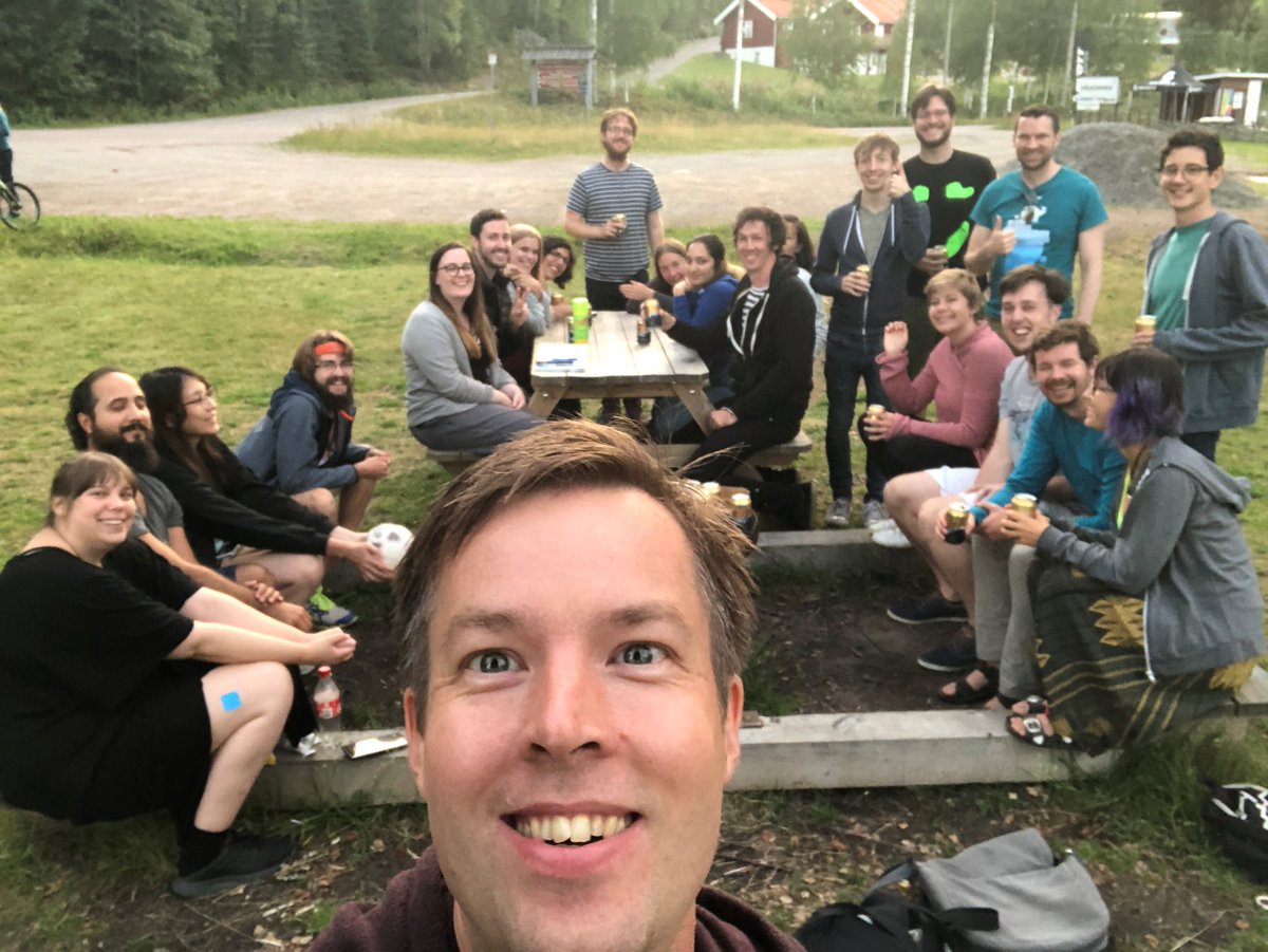 Friends at <a href="/Stugan_/">Stugan</a>  2018!

This one is a month old, where I had the honor of being a mentor at Stugan 2018 for a few days. These amazing people are now scattered throughout the globe, and hopefully we'll get to play all their amazing games someday soon!