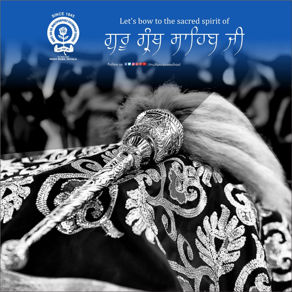 multipurposepta's tweet photo. #ਗੁਰੂ_ਗ੍ਰੰਥ_ਸਾਹਿਬ_ਜੀ_ਦੇ_ਪ੍ਰਕਾਸ਼_ਉਤਸਵ_ਦੀਆਂ_ਲੱਖ_ਲੱਖ_ਵਧਾਈਆਂ!
Today is the Parkash Utsav of Sri Guru Granth Sahib ji.
#MultiPurposeSchool
#AdmissionOpen
#BestGovtSchool
#Smart_Classes
#Sardar_Tota_Singh
#Best_School_#patiala
Contact Us:- 0175222523 https://t.co/PqsQAA9cMs