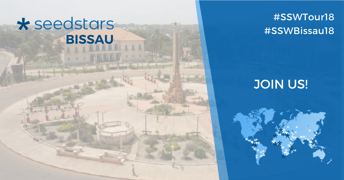 Seedstars's tweet photo. Next up in #SSWTour18: Bissau, Guinee Bissau! We're looking for the best early-stage startups in the city! Participate in #SSWBissau18, happening on September 29! Apply for a chance to compete in #SeedstarsSummit in Switzerland &amp; win $1M. Apply Here: https://t.co/Tfa8Rz42sf https://t.co/R9eZIcfuLN