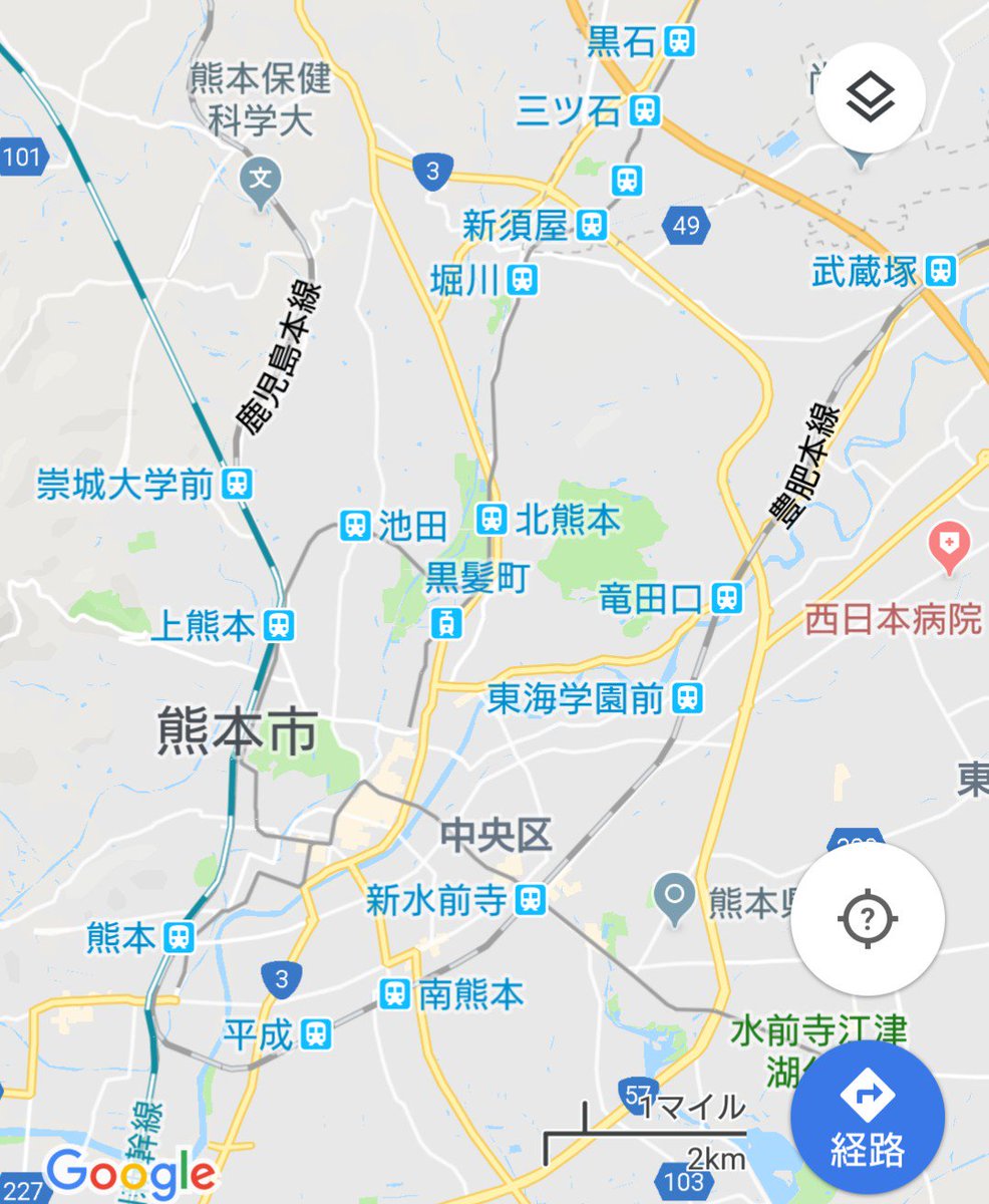 まつえぼ على تويتر 熊本市と久留米市の地図を簡素化したら激似