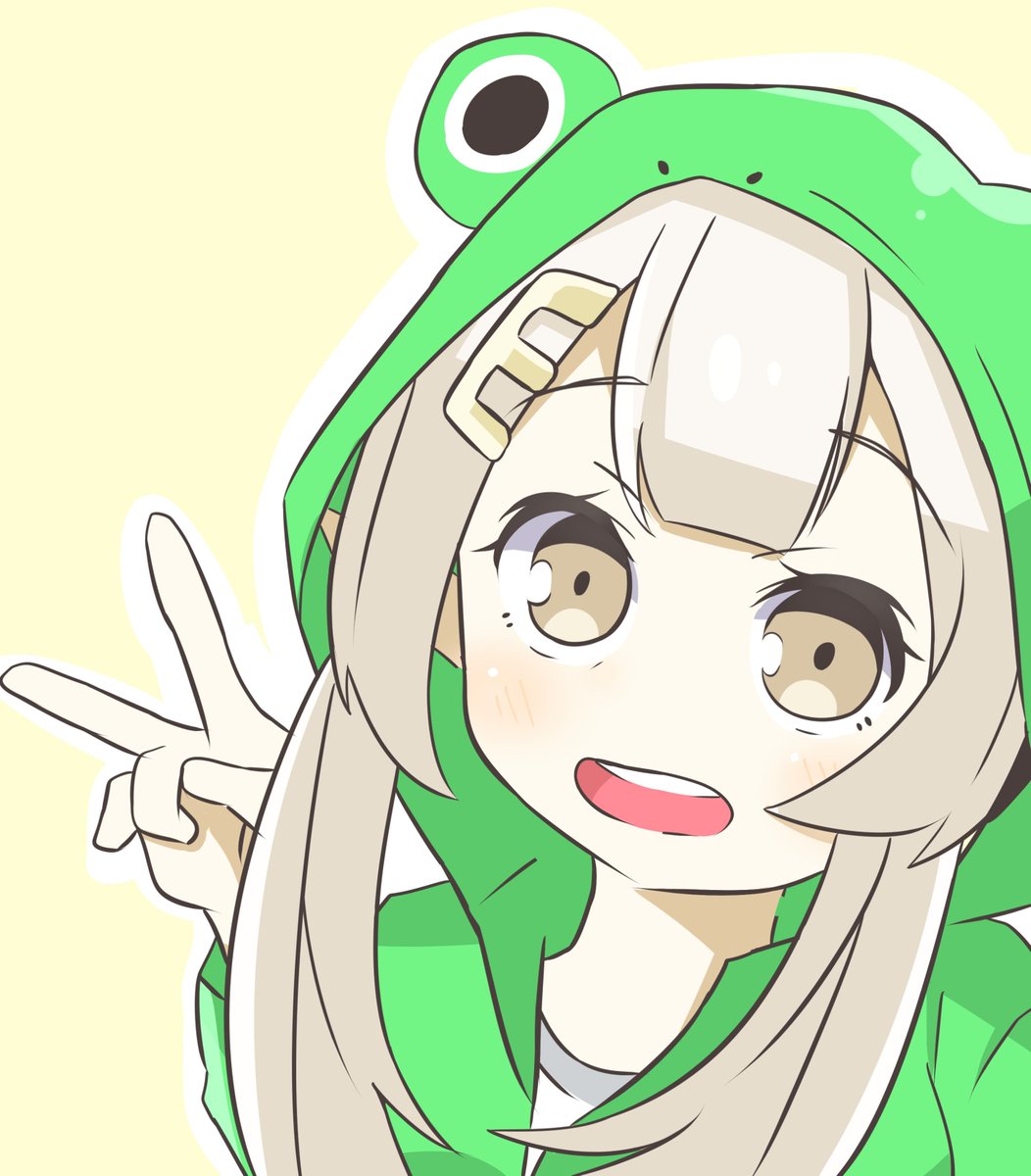 音葉 かえるパーカーえるえる えるの絵だよ T Co 6fenkcayrr Twitter