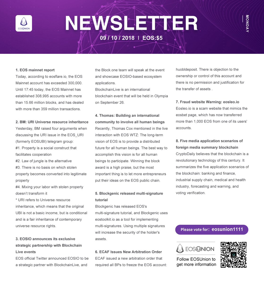 EOSUNION tweet media