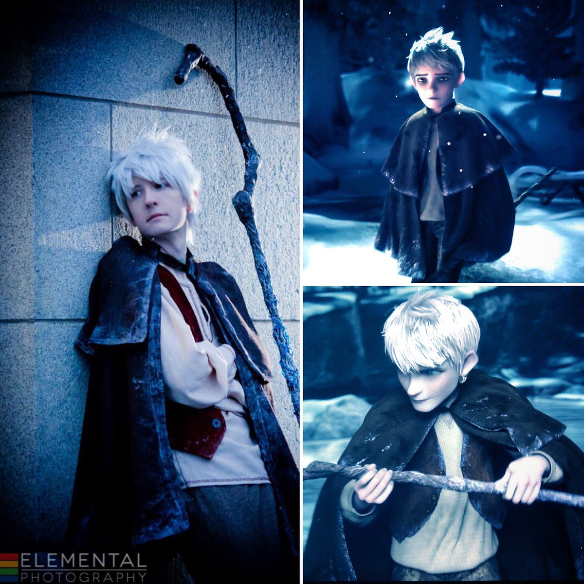 Getting cold outside so how about some Jack Frost #sidebysidecosplay 
#cosplay #jackfrost #riseoftheguardians #jackfrostcosplay #riseoftheguardianscosplay #cosplaysidebyside
