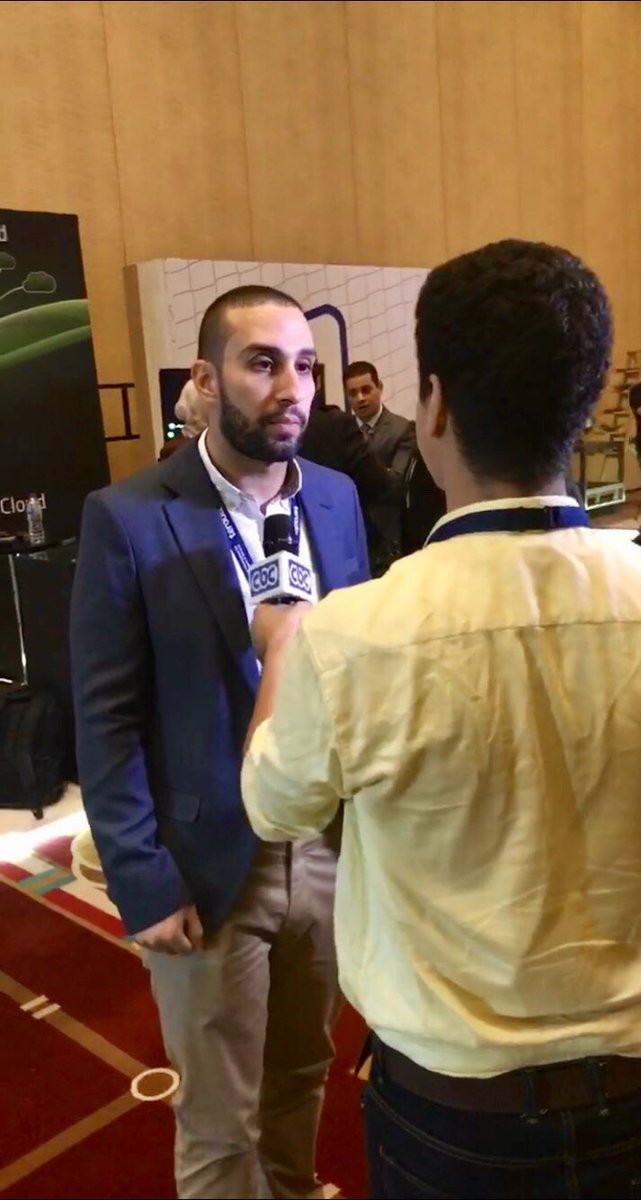 DigitizeSummit's tweet image. Interview time with @Khaled_Shady and Mohamed Zein with @CBCEgypt  introducing @TeradixInc #CloudWeekend #teradix #DigitizeTomorrow #DigitalTransformation