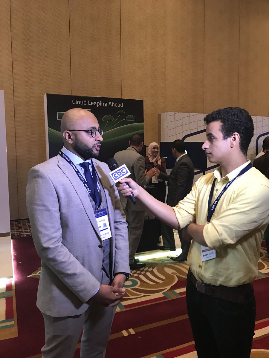 DigitizeSummit's tweet image. Interview time with @Khaled_Shady and Mohamed Zein with @CBCEgypt  introducing @TeradixInc #CloudWeekend #teradix #DigitizeTomorrow #DigitalTransformation