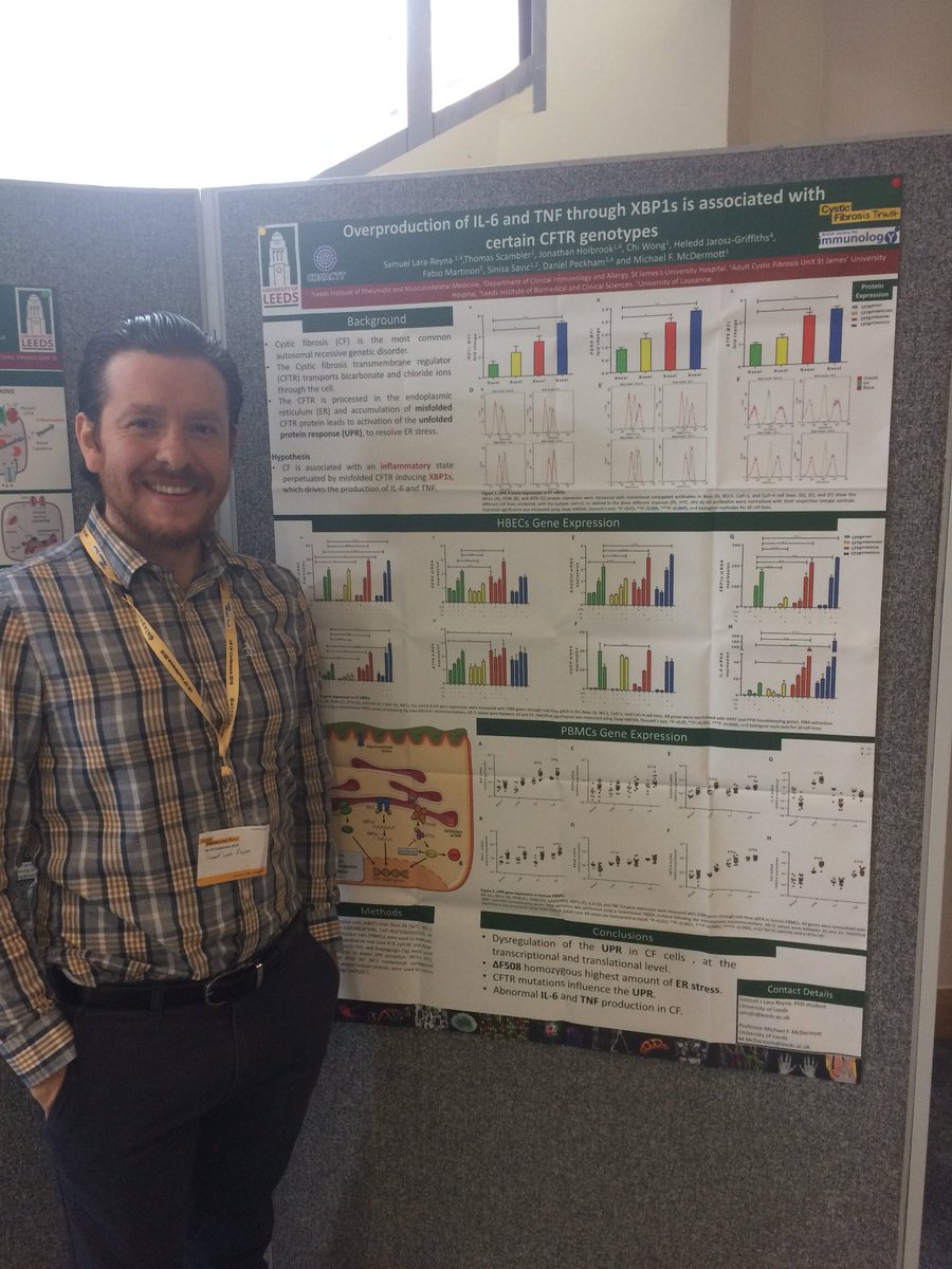 LeedsCFSRC's tweet image. Leeds SRC at the U.K. Cystic Fibrosis annual conference in Birmingham presenting our hard work #UKCFC