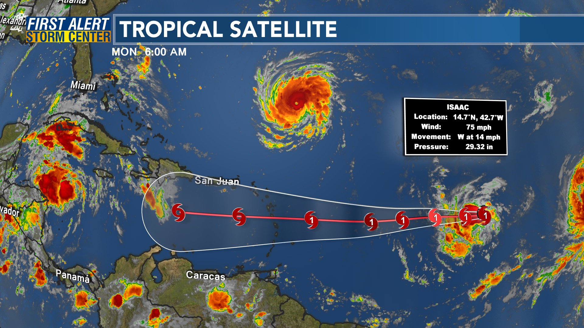 Abby Rinderer on Twitter "TROPICAL UPDATE Hurricane Isaac is a