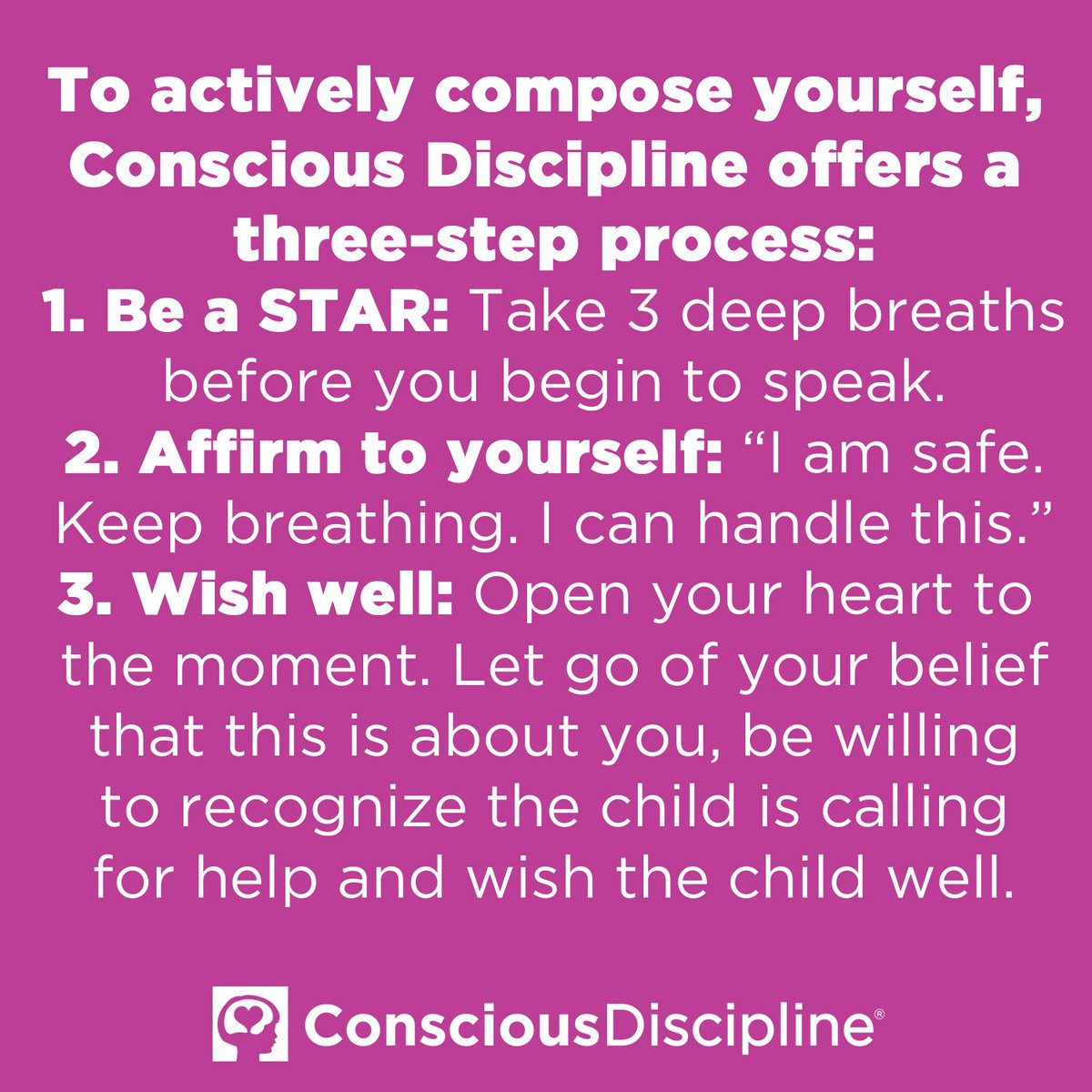 ConsciousD's tweet photo. Conscious Commitment for the week: I am willing to practice composure when a child is upset.  Are you willing to commit? If so post "ImWillingRU" in the comments! As always, we wish you well! #iHeartCD #MondayMotivation #consciouscommitment https://t.co/orq1X3i1PB