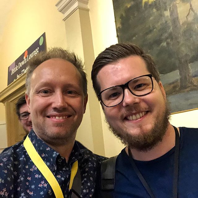tobeleaf's tweet photo. Hangin’ with some #swift celebs at #swiftandfika @swiftbysundell #swiftlang #ios #ui #ithuset #interfacss https://t.co/bVwmj8pWMu https://t.co/MPRNknHnAg