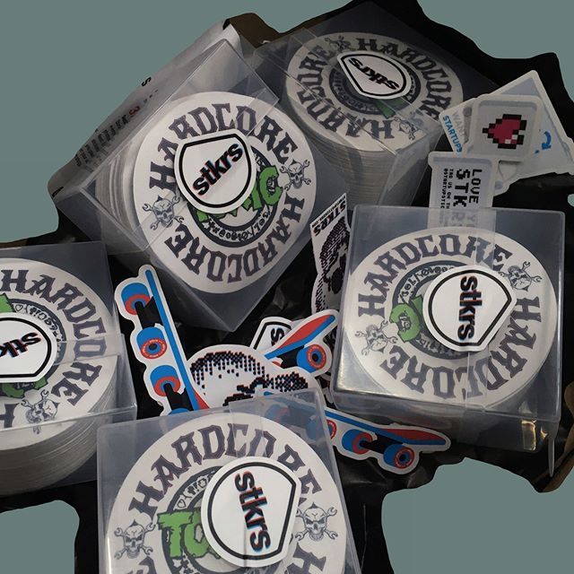 stkrs's tweet photo. what do we have herreeeee!? a sticker order for the awesome @hardcorewheels shipped all the way from the UK over to America! #hardcorecasecompany #hardcorewheels #awesomebranding #wheels #logo #design #brandeverything. https://t.co/gXXMc7Faur