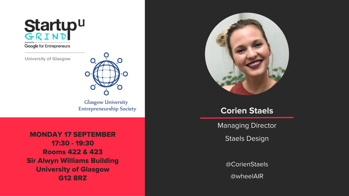 cossemploy's tweet photo. Are you interested in entrepreneurship? 💡💼 Our colleague @MisaHruskova is bringing Startup Grind to Glasgow University! What are you waiting for? Register now in order to attend their first event on the 17th of Sept (free) https://t.co/0q0nPe4qh5 #cossemploy #uofg #startupgrind https://t.co/Rq4AzgljMg