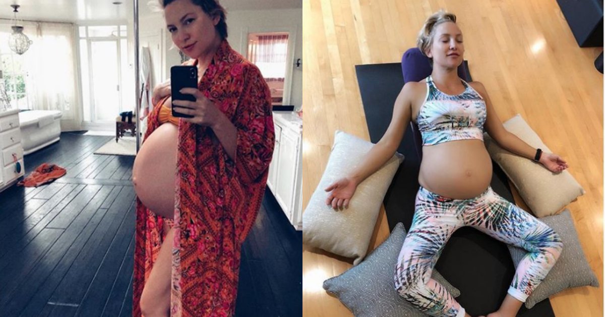 ,Pregnant,Katehudson,Outie,Belly,Button,Photo,scoopnest,news,actu,noticias.