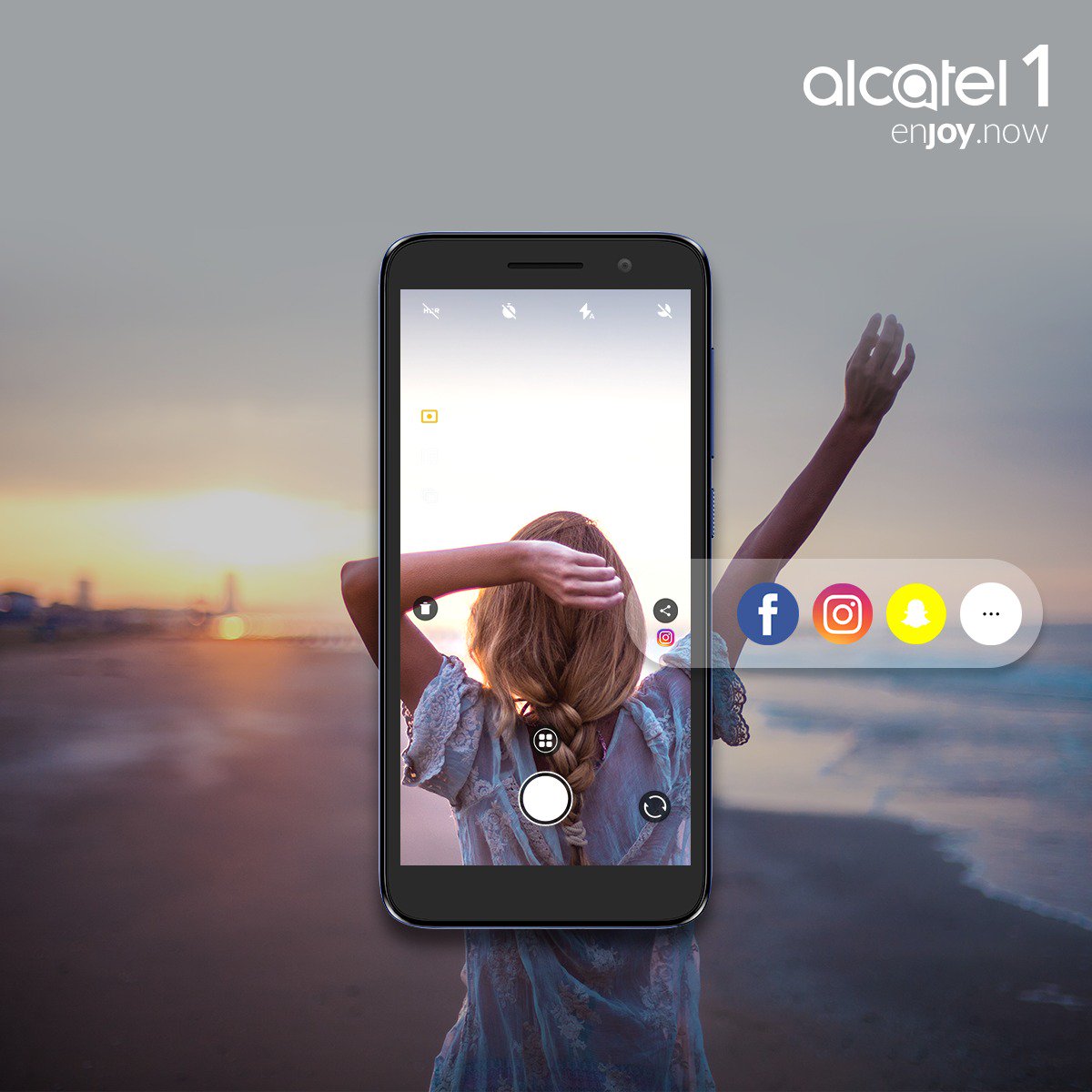 alcatelmobileES's tweet image. ¡No pierdas ni un segundo! Comparte al instante tus fotos más inspiradoras con la 📷 apta para redes sociales del Alcatel 1.
¡Comparte tu felicidad! 😉
#AlcatelMobile #EnjoyNow #SocialMode