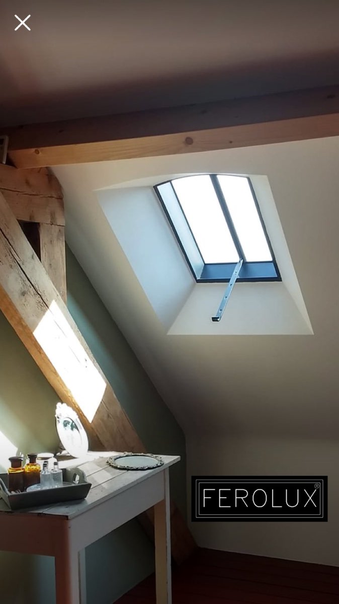 #zwartstalen #monumentaal #dakraam 40x60cm met steker FRROLUX.nl