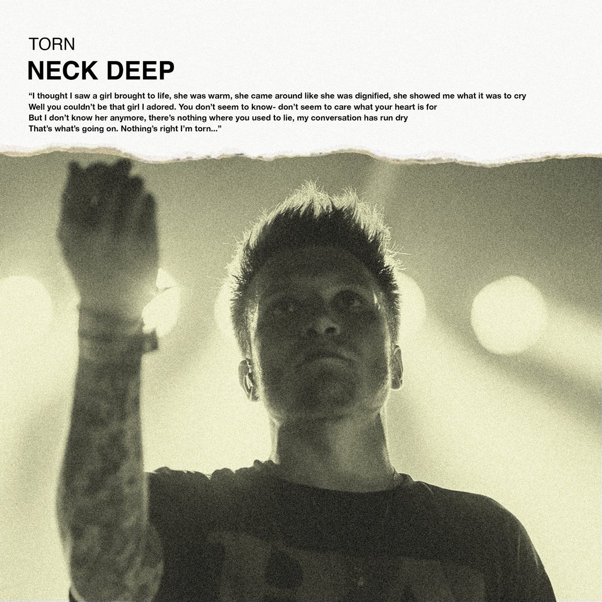 You can also stream Torn RIGHT NOW on: 

<a href="/Spotify/">Spotify</a>: smarturl.it/TornSPO 

<a href="/AppleMusic/">Apple Music</a> - smarturl.it/TornAM